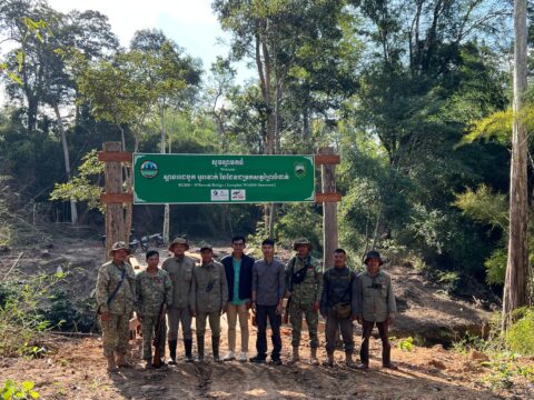 REDD+ Project Helps Transform Lomphat Wildlife Sanctuary for the first time in history, a bridge has been constructed across Roveak Stream
