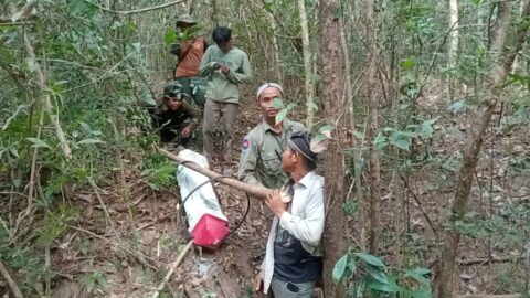 Lomphat Wildlife Sanctuary REDD+ project support to install boundary of conservation zone and core zone